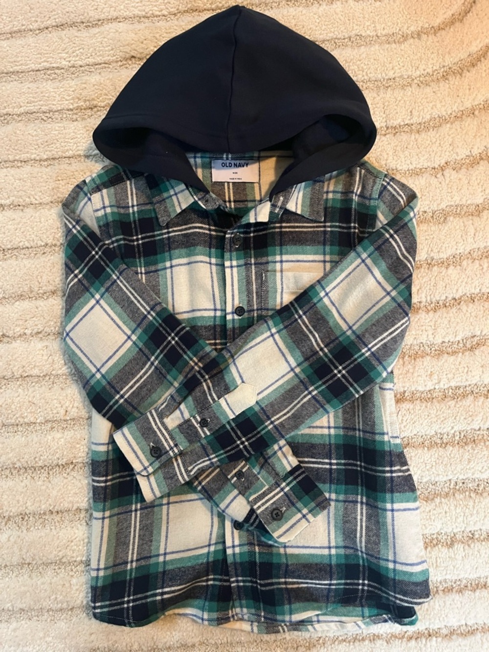 NWOT Hooded Flannel Shirt
